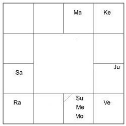 south Indian astrology chart